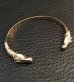 Photo4: 10k Gold Quarter Horse Triangle Wire Bangle