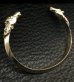 Photo8: 10k Gold Quarter Horse Triangle Wire Bangle