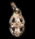 Photo10: 10k Red Gold Quarter Sclupted Oval Pendant