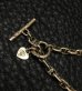 Photo6: 14k Gold 5mm Marine Chain Bracelet With Drop G&Crown Heart Plate