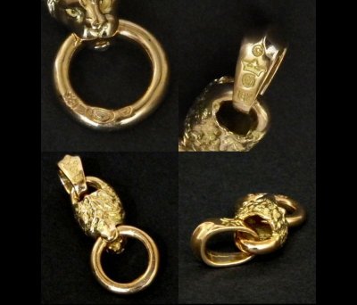 Photo5: 18k Quarter Lion Pendant