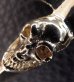 Photo12: 18k Gold Single Skull Dagger Square Bottom Pendant