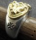 Photo8: 18k Gold Sculpted Oval On Ring