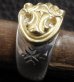 Photo6: 18k Gold Sculpted Oval On Ring