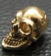 Photo4: 18k Gold Single Skull Beads