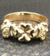 Photo2: Gold Small 4Heart Crown Ring (2)