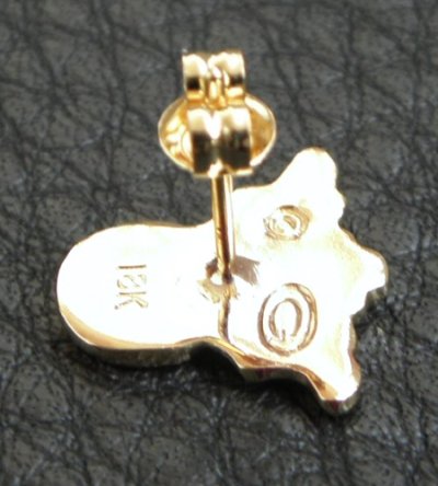 Photo2: 18k Gold G&Crown Pierce