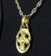 Photo8: 18k Quarter Sclupted Oval Pendant