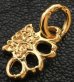 Photo4: 18k Gold 1/128 Mini Knuckle Duster Pendant