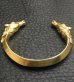 Photo8: 18k Gold Horse Triangle Wire Bangle