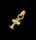 Photo1: 24k Gold 1/16 Grooved Cross Pendant (1)