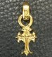 Photo7: 24k Gold 1/16 Grooved Cross Pendant