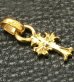 Photo4: 24k Gold 1/16 Grooved Cross Pendant