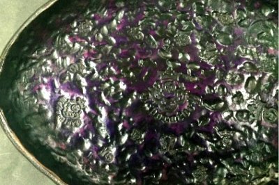 Photo3: Gaboratory Textured Leather Gun Tray [Purple]