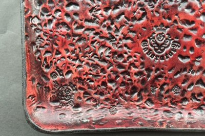 Photo2: Gaboratory Textured Leather Gun Tray  [Red]