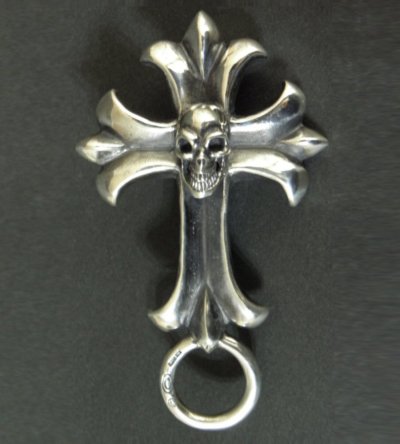 Photo2: Skull On Gothic Cross Key Keepers