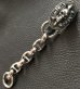 Photo4: Skull On Cross Oval Keeper With Smooth Anchor Chain & H.W.O Key Chain