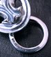 Photo5: Sculpted oval on clip with key ring