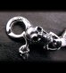 Photo4: Skull on clip with maltese cross H.W.O & lion key ring