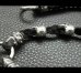 Photo10: Skull On Dagger With 2Bolo Neck 4Skulls Braid Leather Necklace