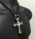 Photo12: Hammer Cross With Braid Leather Necklace