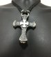 Photo11: Hammer Cross With Braid Leather Necklace