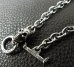 Photo3: 7Chain With Half Skull & Quarter T-bar Necklace