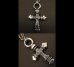 Photo4: Quarter ＦＴ Cross With 2Quarter Skulls & 6Chain Necklace (4)