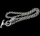 6Chain with quarter lion & quarter T-bar necklace