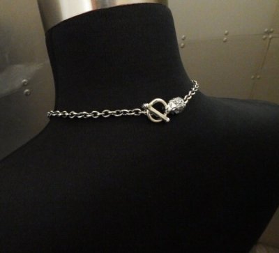 Photo2: 6Chain with quarter lion & quarter T-bar necklace