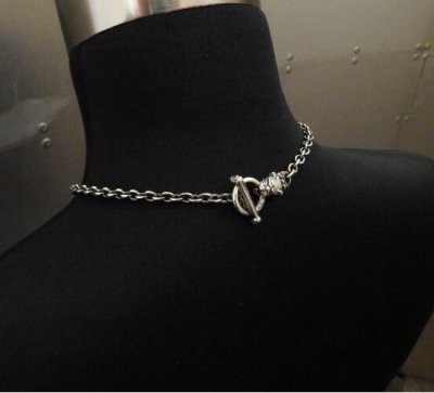 Photo2: 6Chain with quarter old bulldog & quarter T-bar necklace