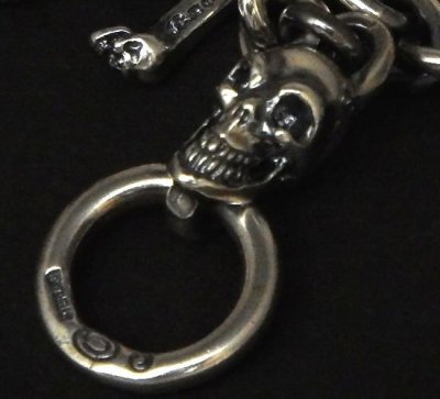 Photo4: 7Chain with quarter skull &quarter T-bar necklace