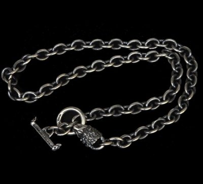 Photo1: 7Chain with quarter lion & quarter T-bar necklace