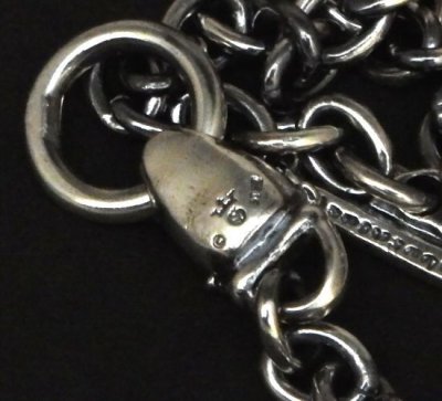 Photo5: 7Chain with quarter bulldog & quarter T-bar necklace