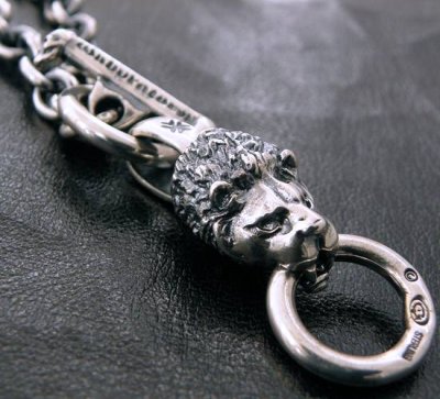 Photo3: Half lion with O-ring & 7chain necklace