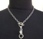 More Photo2: Half old bulldog with O-ring & 7chain necklace