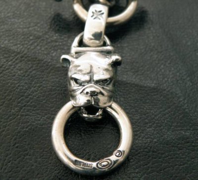 Photo5: Half bulldog with O-ring & 7chain necklace