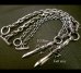 Photo6: 1/3 Skull On Dagger With Quarter Skulls & 7 Chain Links Necklace