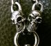 Photo14: 1/3 Skull On Dagger With Quarter Skulls & 7 Chain Links Necklace