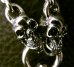 Photo13: 1/3 Skull On Dagger With Quarter Skulls & 7 Chain Links Necklace