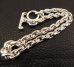 Photo9: Half Small Oval Chain & Half T-bar Necklace (Platinum Finish)