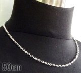 3.9Chain & 1/16 Classic T-bar Necklace (Platinum Finish)