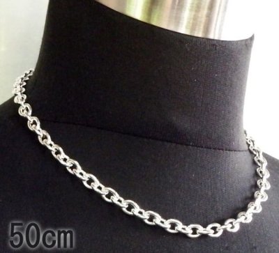 Photo1: 7Chain & Half T-bar Necklace (Platinum Finish)