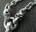 Photo9: Quarter Single Skull Dagger Square Bottom With 2 Quarter Skulls Necklace