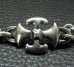 Photo4: Large Skull On 2Skulls Hammer Double Face Dagger With 2Lions & Battle-Ax Small Oval Chain Links Necklace