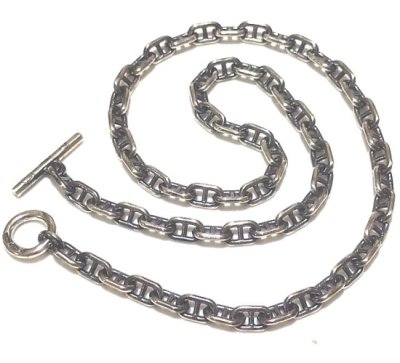 Photo1: 5.5mm Anchor Chain & 1/8 T-bar Necklace