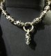 Photo11: Single Skull With All Skull Links Necklace