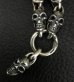 Photo10: Single Skull With All Skull Links Necklace