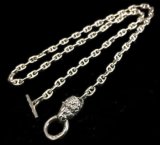 1/8 Lion 4.5mm Marine Chain Necklace(Platinum Finish)