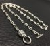 Photo4: 1/8 Lion 4.5mm Marine Chain Necklace(Platinum Finish)